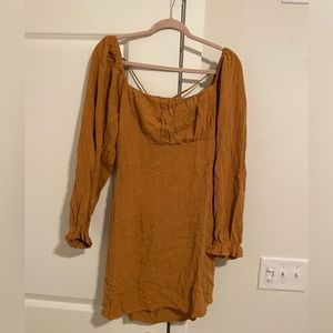 Burnt Orange Mini Dress